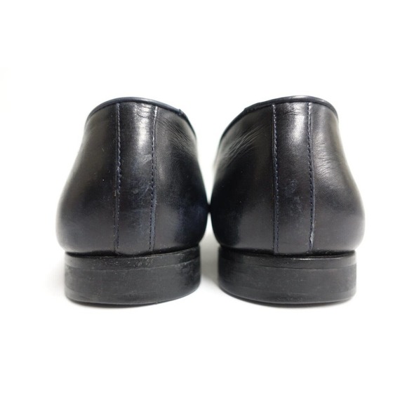 MAGNANNI Men Tassel Loafers Navy Blue Sz 7 M Medium Leather Apron-Toe main image 10